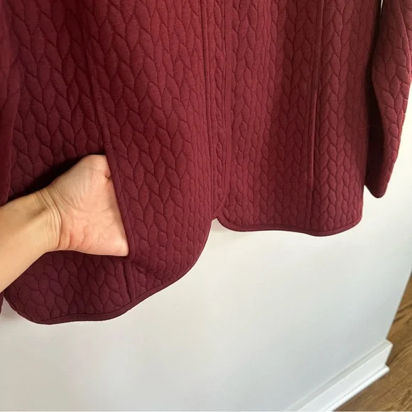 Isaac Mizrahi Live Knit Jacket Stunner w/ Snaps, Size 1X - Picture 8 of 14